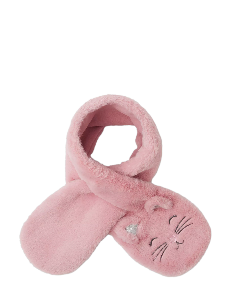 Angels by Accessorize fluffy cat scarf pink - British product