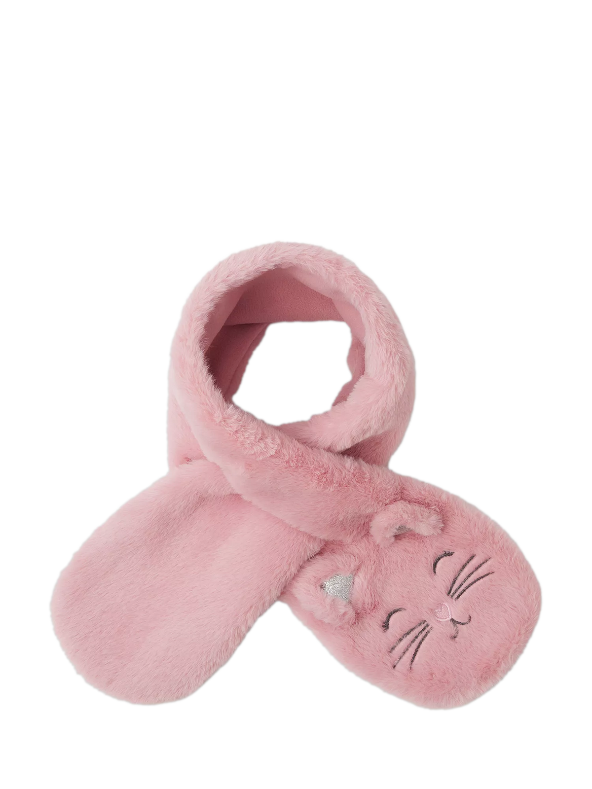 Angels by Accessorize fluffy cat scarf pink - British product
