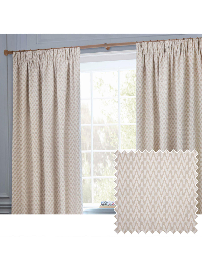 Sanderson Hutton gefütterte Bleistiftfalten-Vorhänge 137x117cm, importiert aus dem Vereinigten Königreich