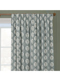 Sanderson Sessile Leaf pencil pleat curtains pair 137x117cm (British brand)
