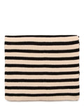 KAFFE Nia stripe scarf Sand Dollar/Black, UK version