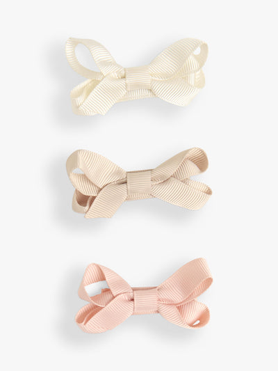 John Lewis Kids Bow Embellished Hair Clips Set of 3, Easy-Fasten Crocodile Clip Style- Buy online at McGrocer