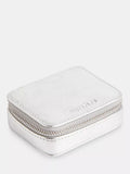Whistles Lotta Leather mini jewellery box silver - British product