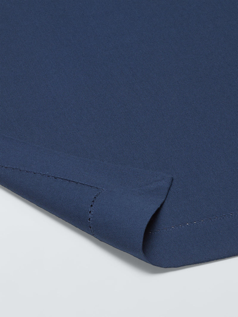 John Lewis Hem Stitch blaue Bio-Baumwoll-Tischdecke 140x180cm - Britisches Produkt