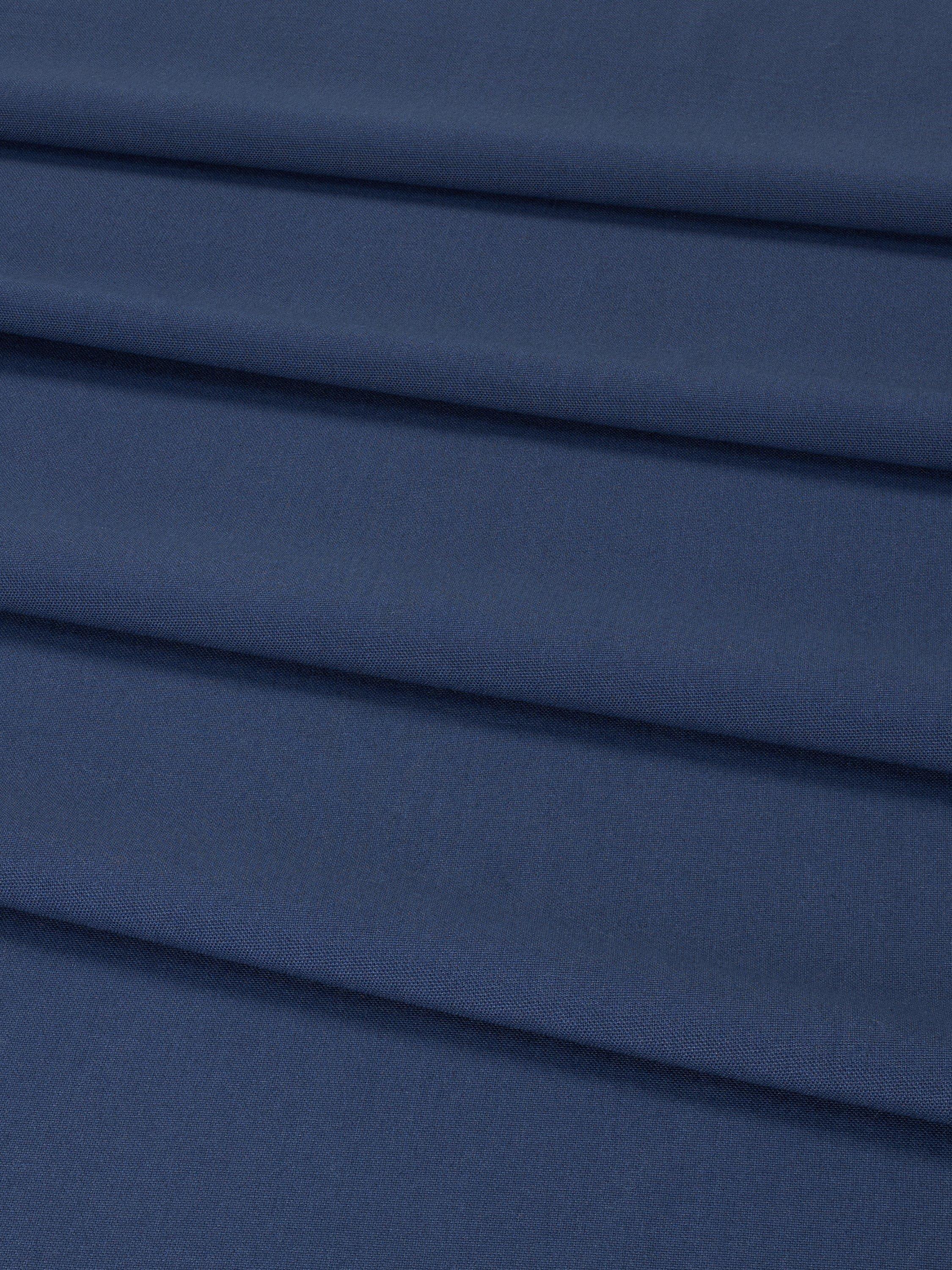 John Lewis Hem Stitch blaue Bio-Baumwoll-Tischdecke 140x180cm - Britisches Produkt