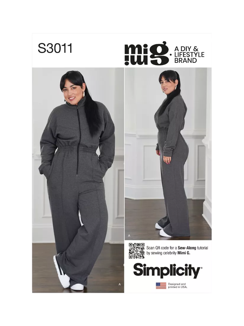 Simplicity misses jumpsuit sewing pattern S3011, UK version