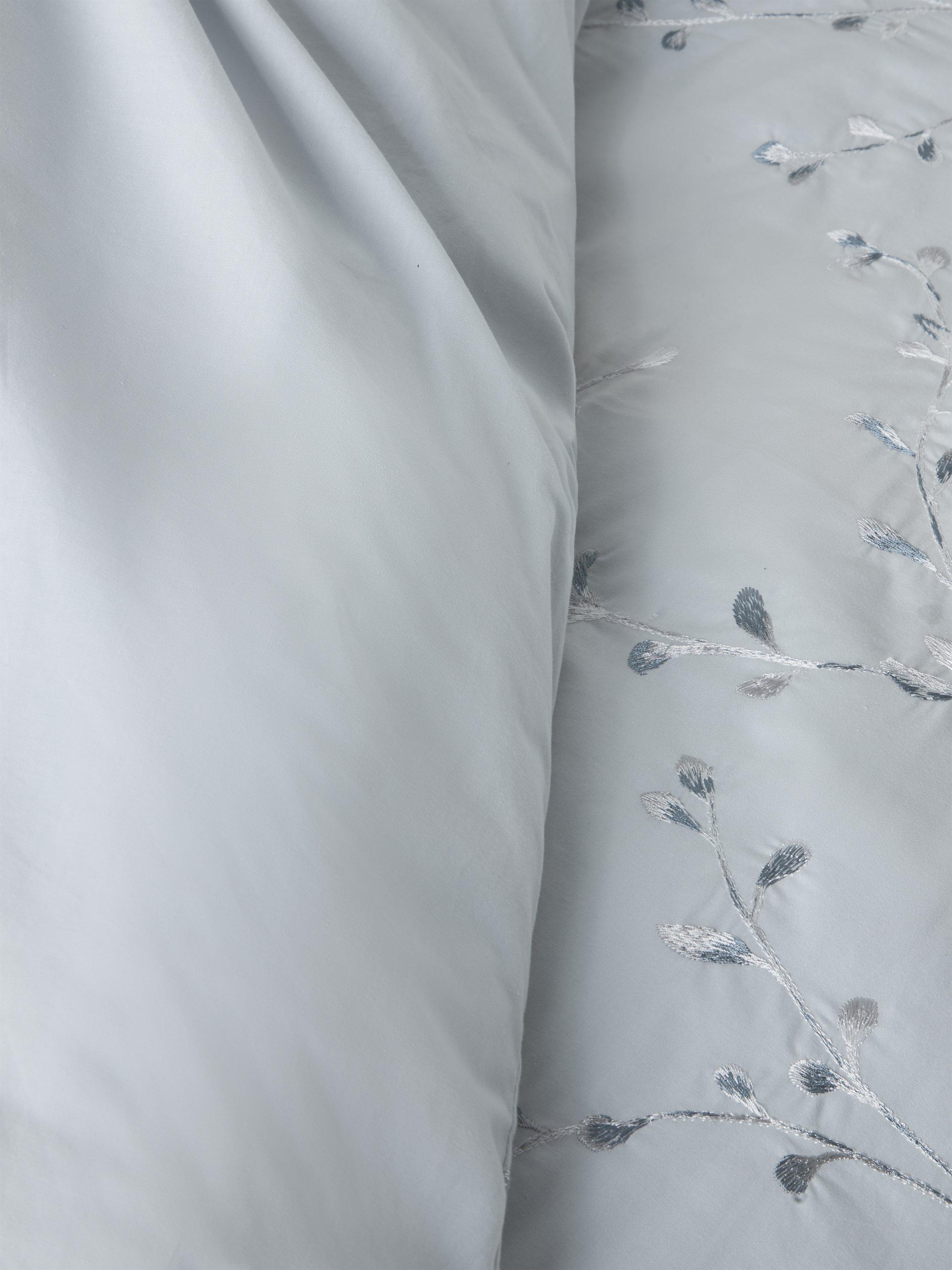 John Lewis Willow Trail bestickte Bettwäsche-Garnitur Doppelbett, importiert aus dem Vereinigten Königreich