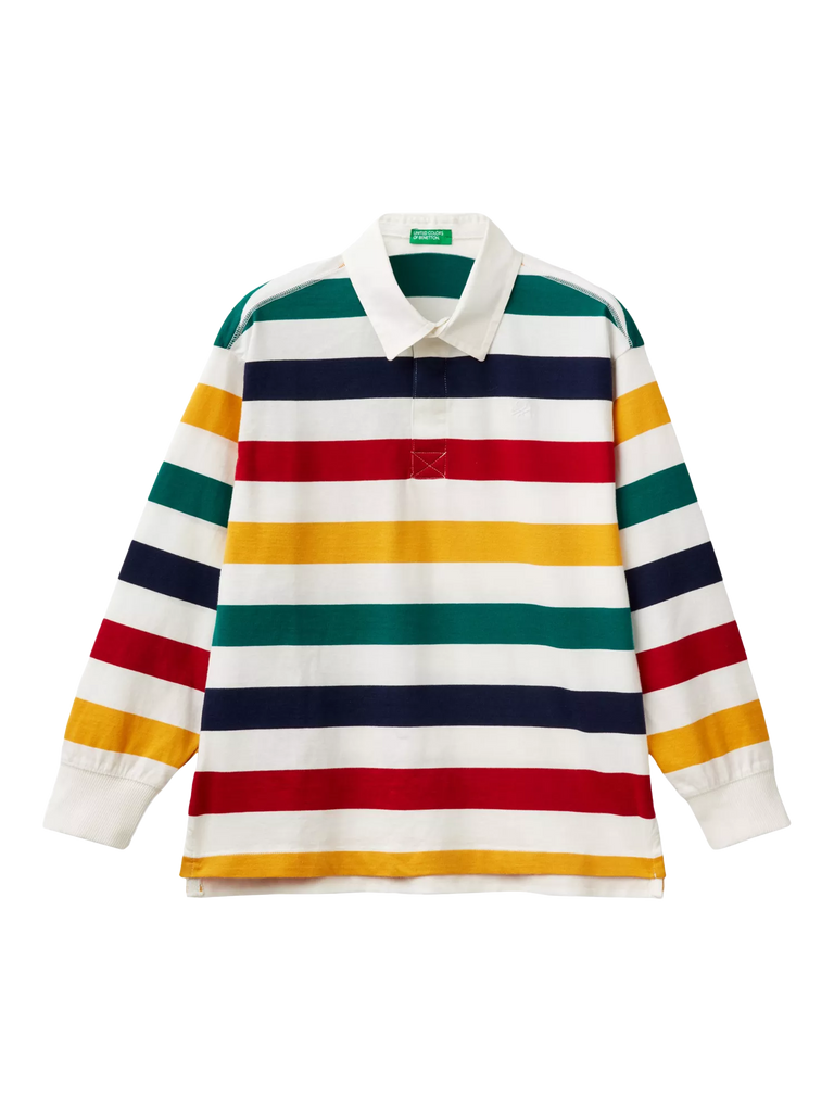 Benetton Kids' Stripe Rugby Shirt