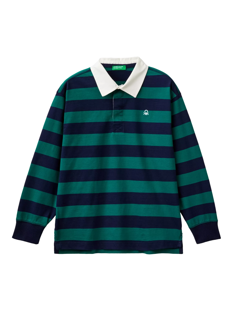 Benetton Kids' Stripe Rugby Shirt