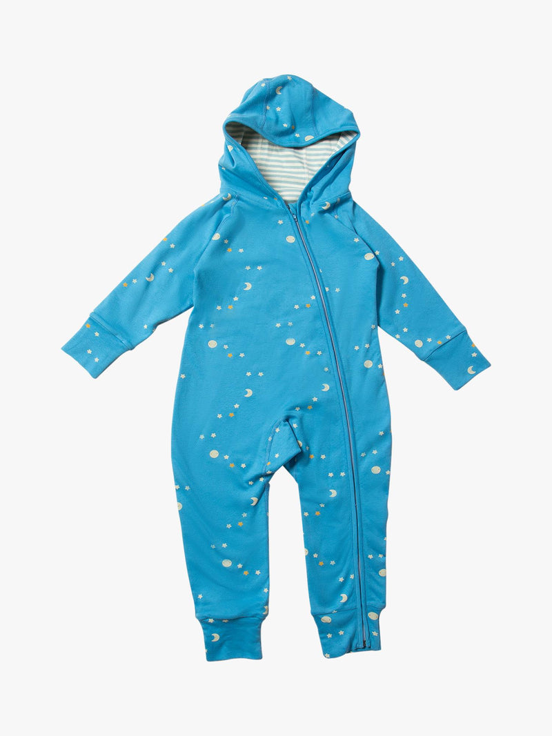 Little Green Radicals Baby Dawn Hooded Snuggle Suit, imported from the UK