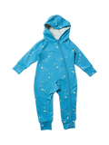 Little Green Radicals Baby Dawn Adaptive Reversible Hooded Snuggle Suit, Blue/Multi