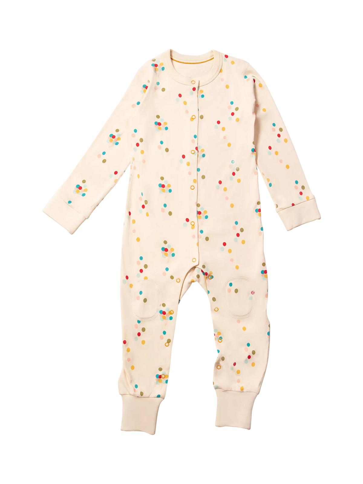 Little Green Radicals Baby Rainbow Balloons Adaptive Onesie, Cream/Multi - 18-24 months