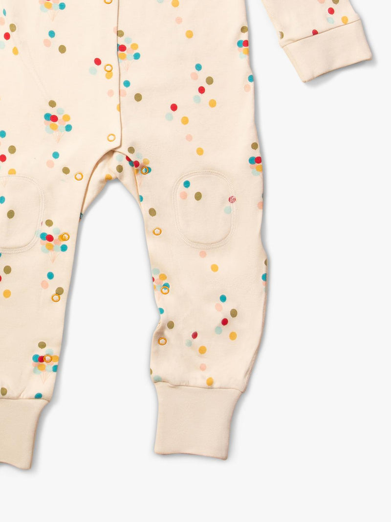 Little Green Radicals Baby Rainbow Balloons Onesie Cream Multi, UK version