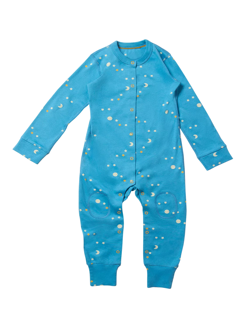 Little Green Radicals Baby Dawn Adaptive Onesie, Blue/Multi - McGrocer