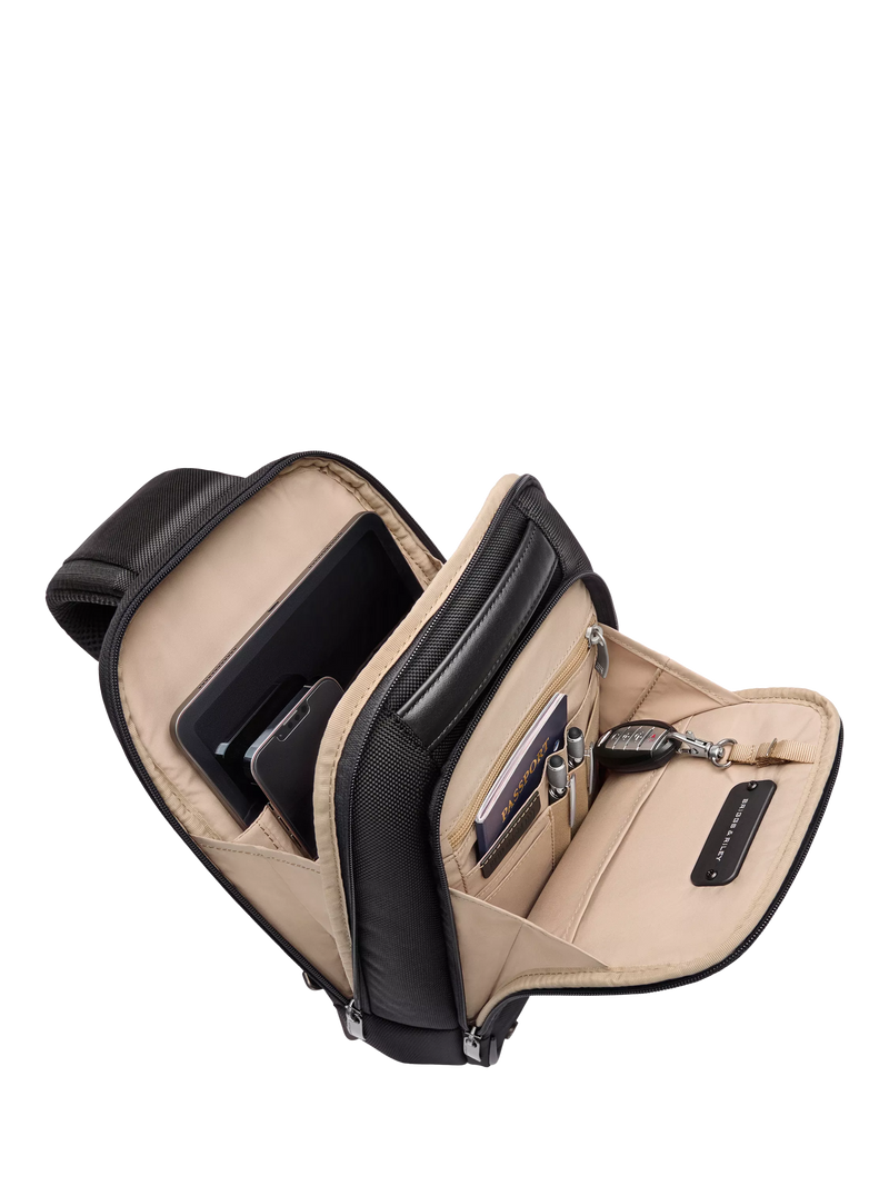Briggs & Riley sling bag 8.6L black adjustable strap - British product