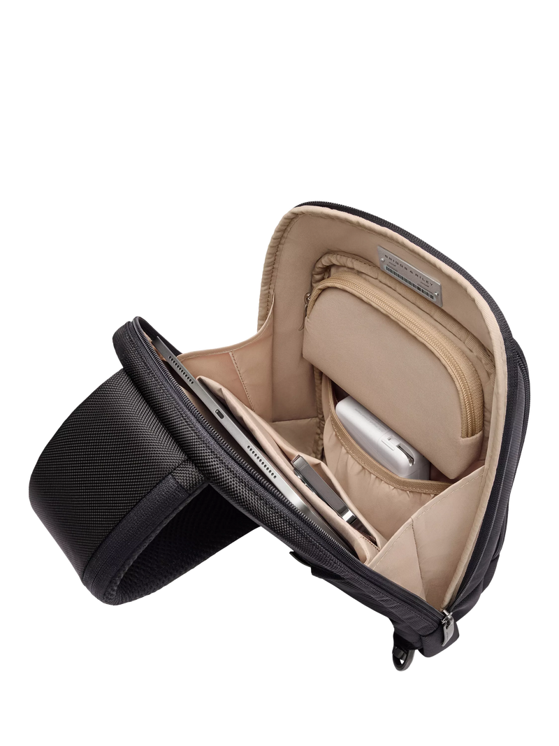 Briggs & Riley sling bag 8.6L black adjustable strap - British product