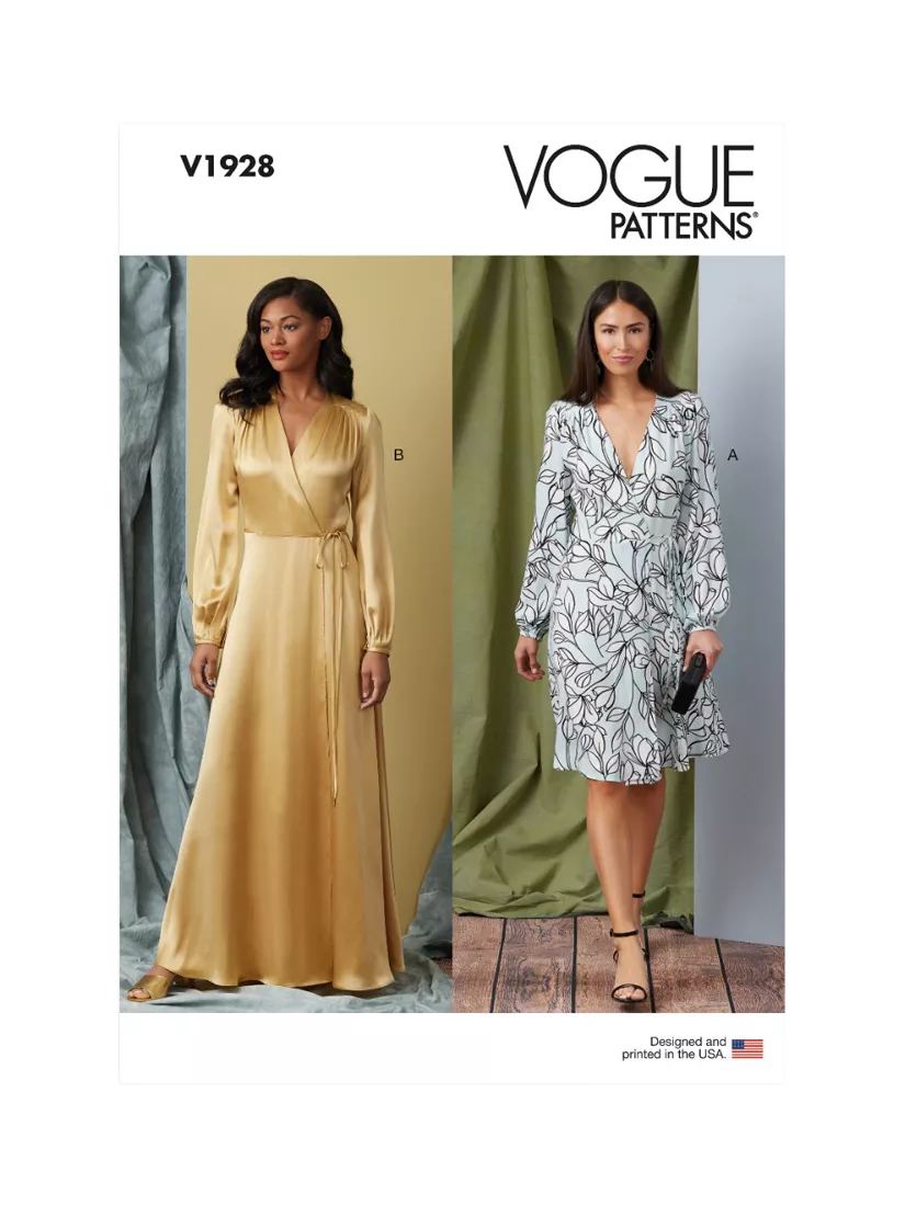 Vogue Nachthemd Näh-Muster V1928 - Britisches Produkt