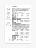 Simplicity Vogue V1938 Korsett-Oberteil Näh-Schnittmuster - Britisches Produkt