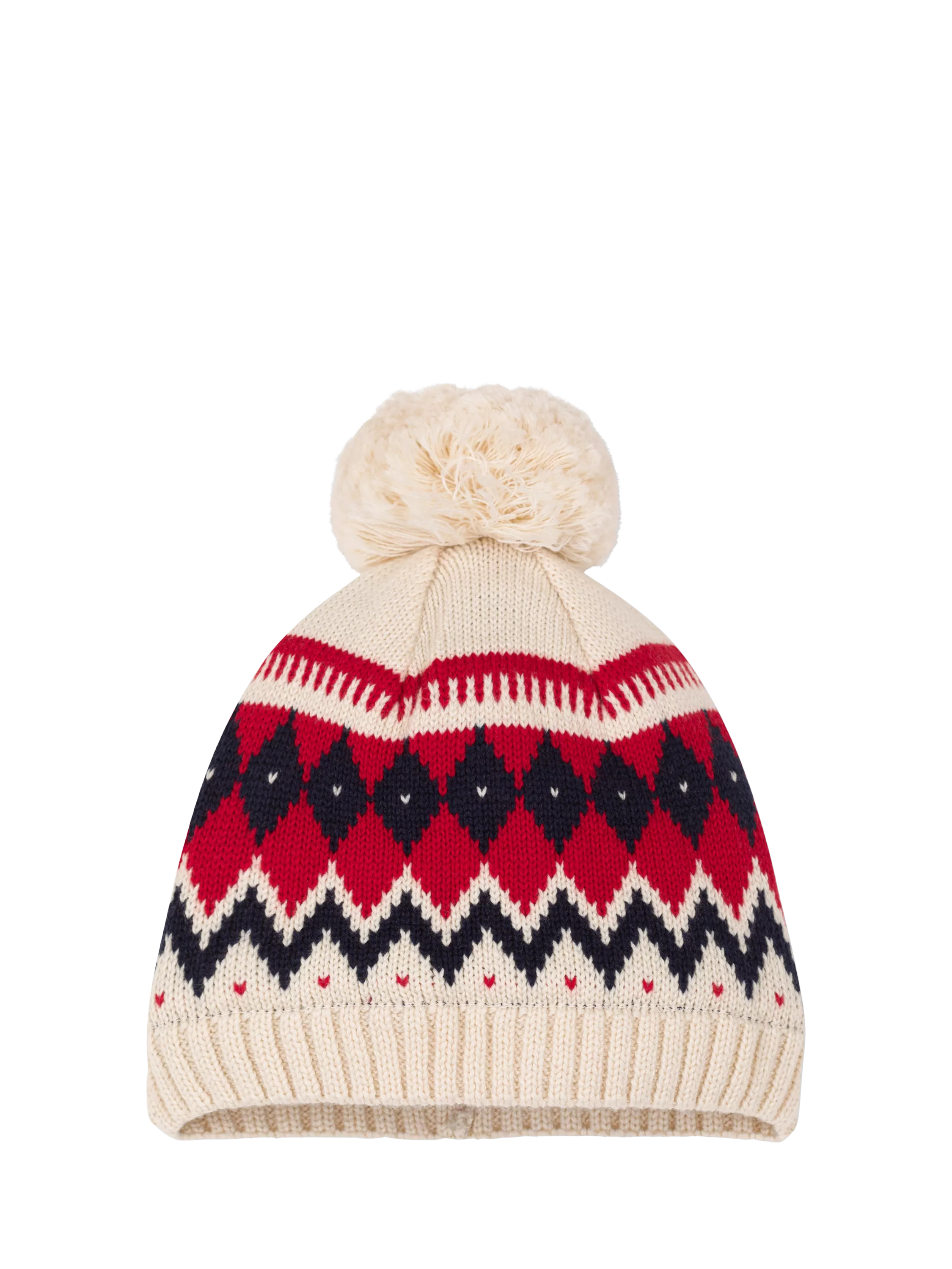 Petit Bateau Baby Bobble Hat Avalanche Multi, imported from the UK