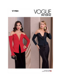 Simplicity sewing pattern V1984 off the shoulder top - British product