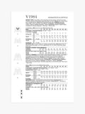 Simplicity sewing pattern V1984 off the shoulder top - British product