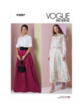 Simplicity V2007 button front shirts and skirts sewing pattern, imported from the UK