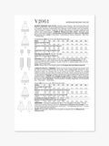 Simplicity sewing pattern Vogue Vintage V2061, imported from the UK