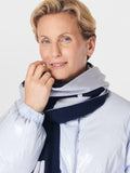 Sweaty Betty jacquard scarf navy blue (British brand)