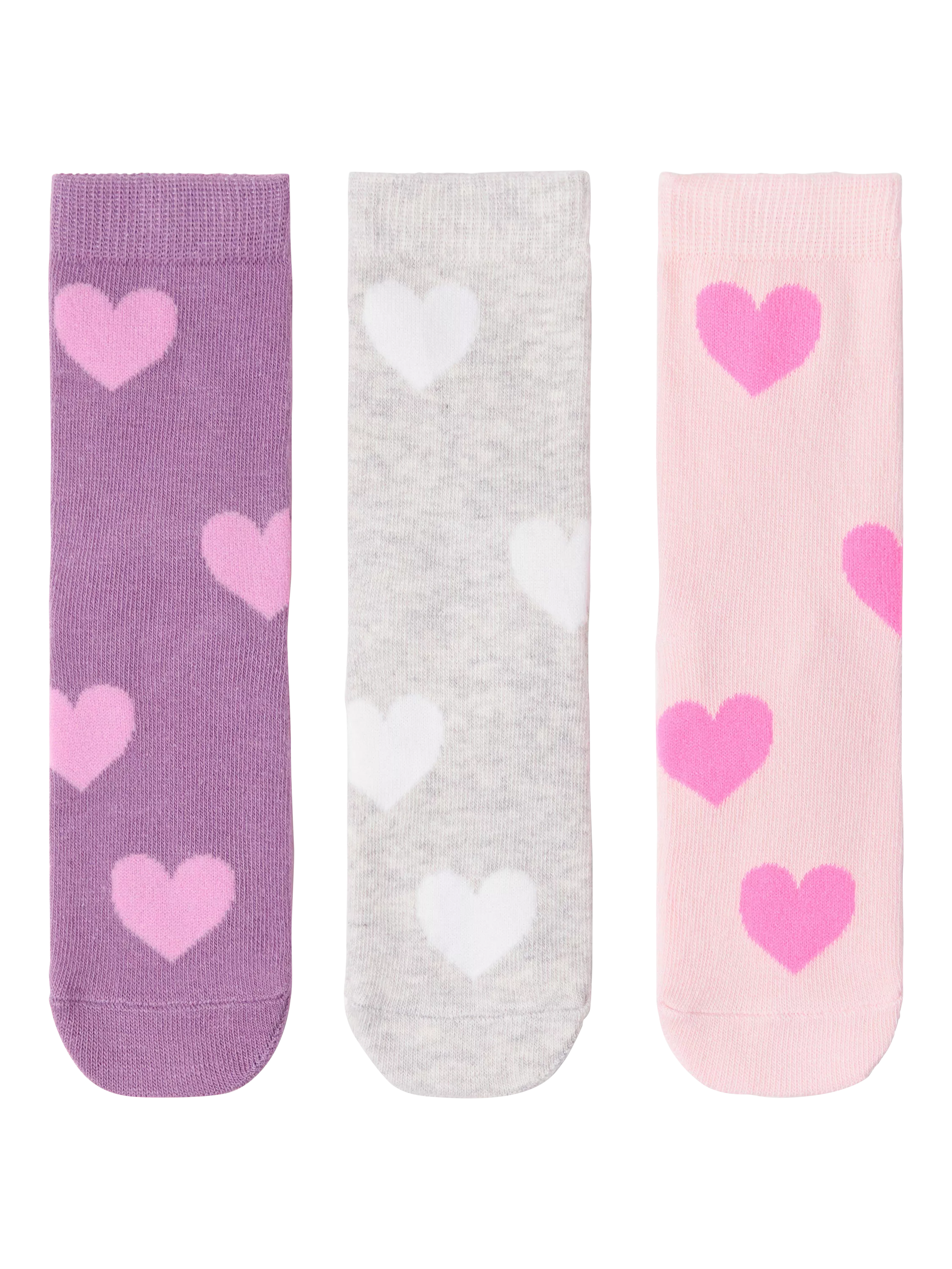 Lindex kids heart socks pack of 3, imported from the UK