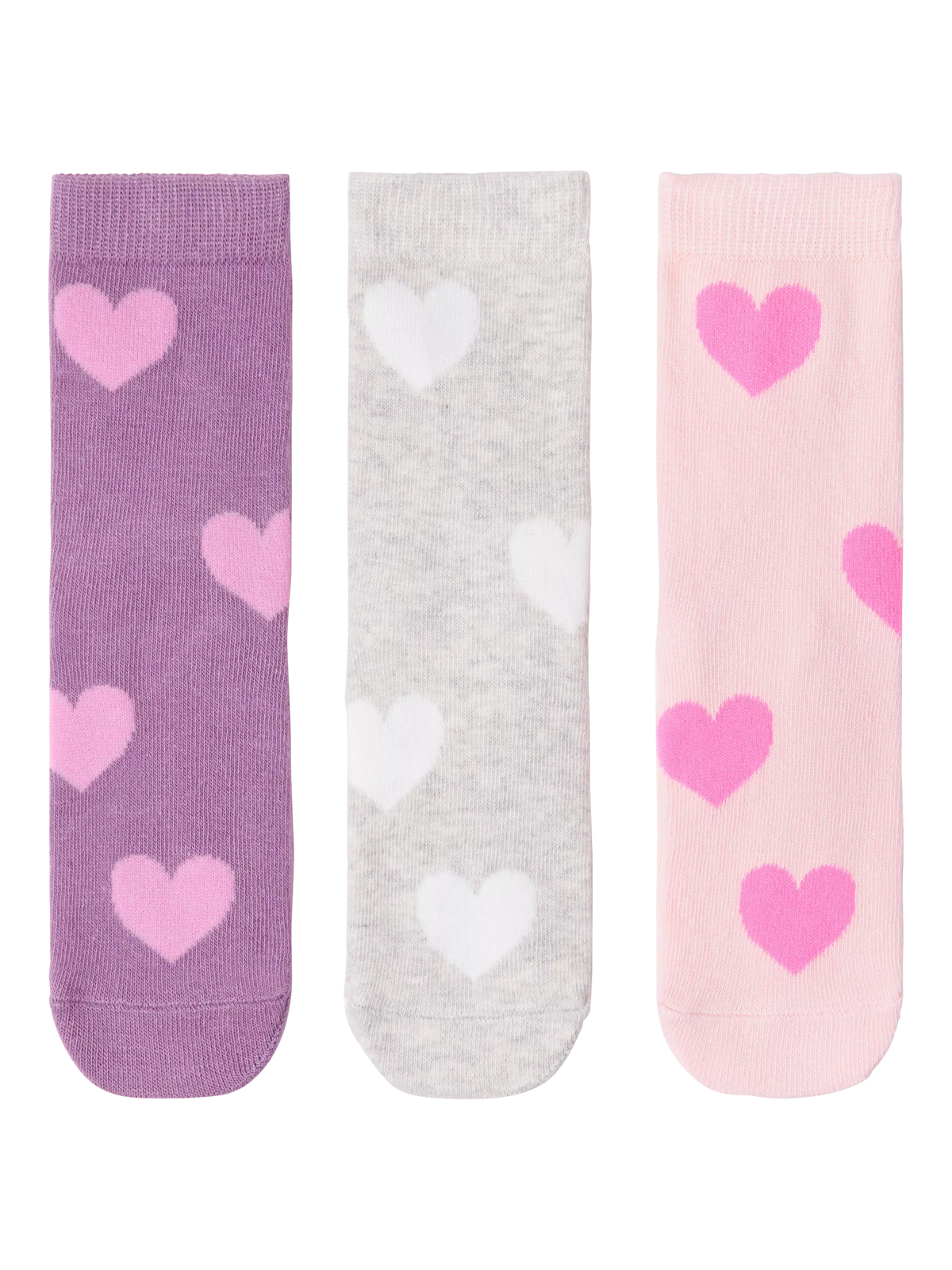 Lindex kids heart socks pack of 3, imported from the UK
