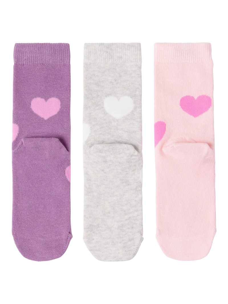 Lindex kids heart socks pack of 3, imported from the UK
