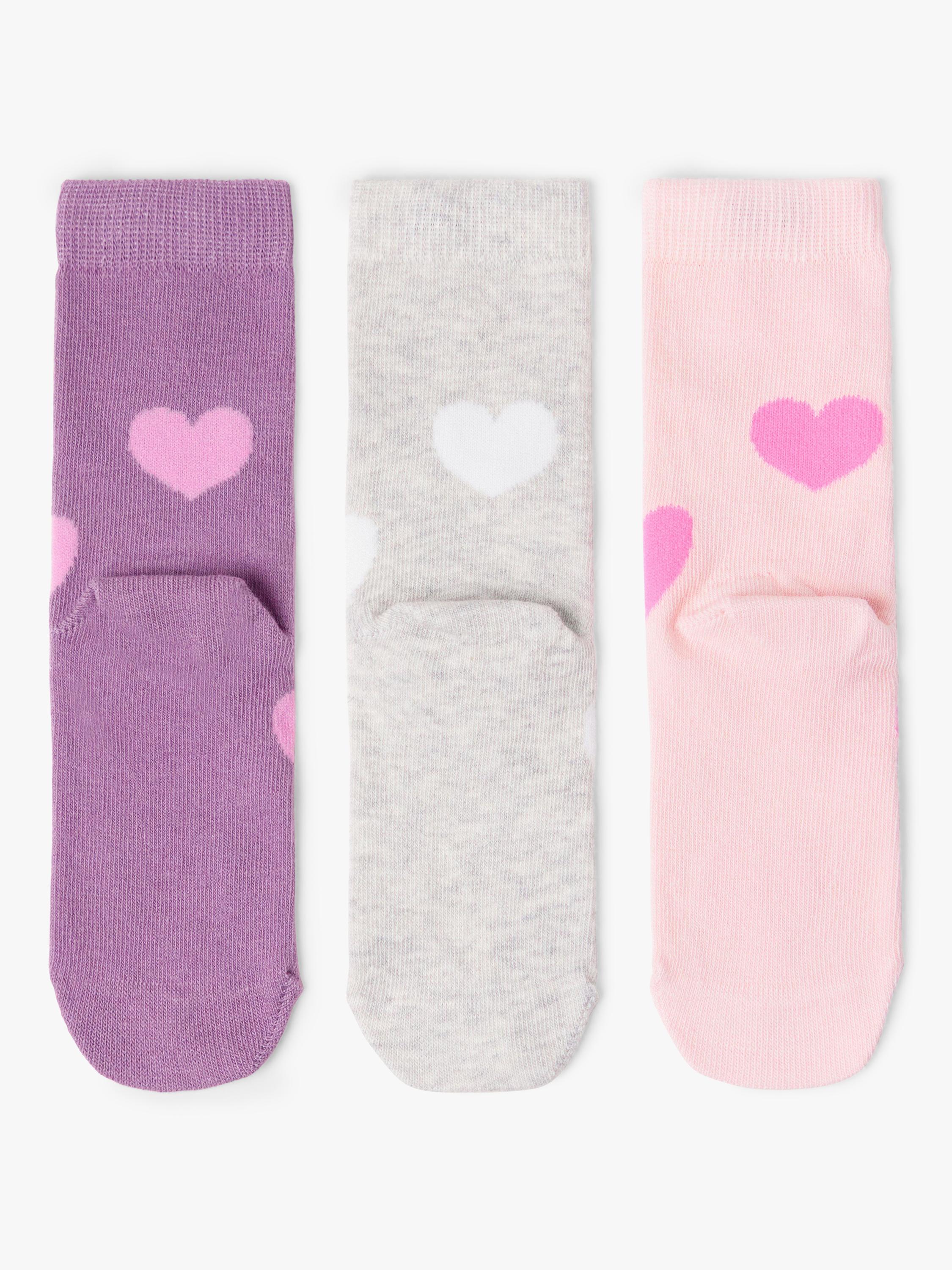 Lindex kids heart socks pack of 3, imported from the UK