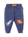 Frugi Baby Organic Cotton Character Crawler Joggers, Navy