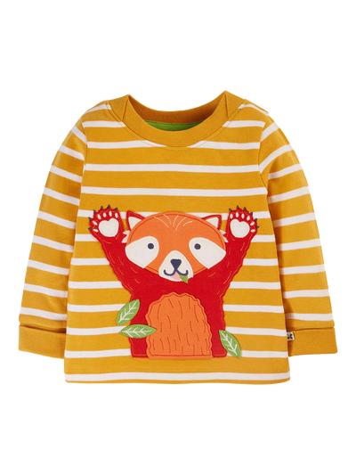 T-shirt Frugi Baby Easy On, Moutarde/Multicolore