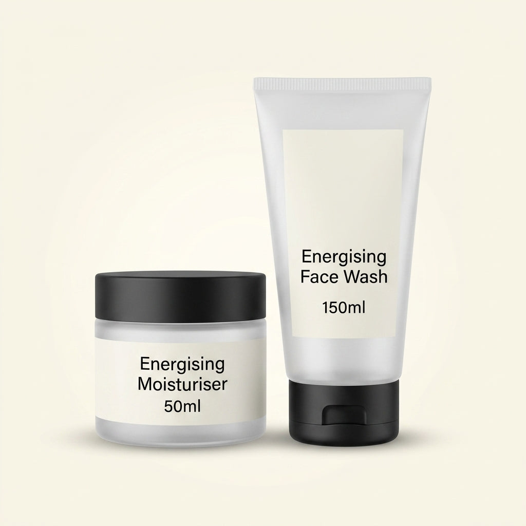 No7 Men's Energising Serum and Face Wash bundle, imported from the UK