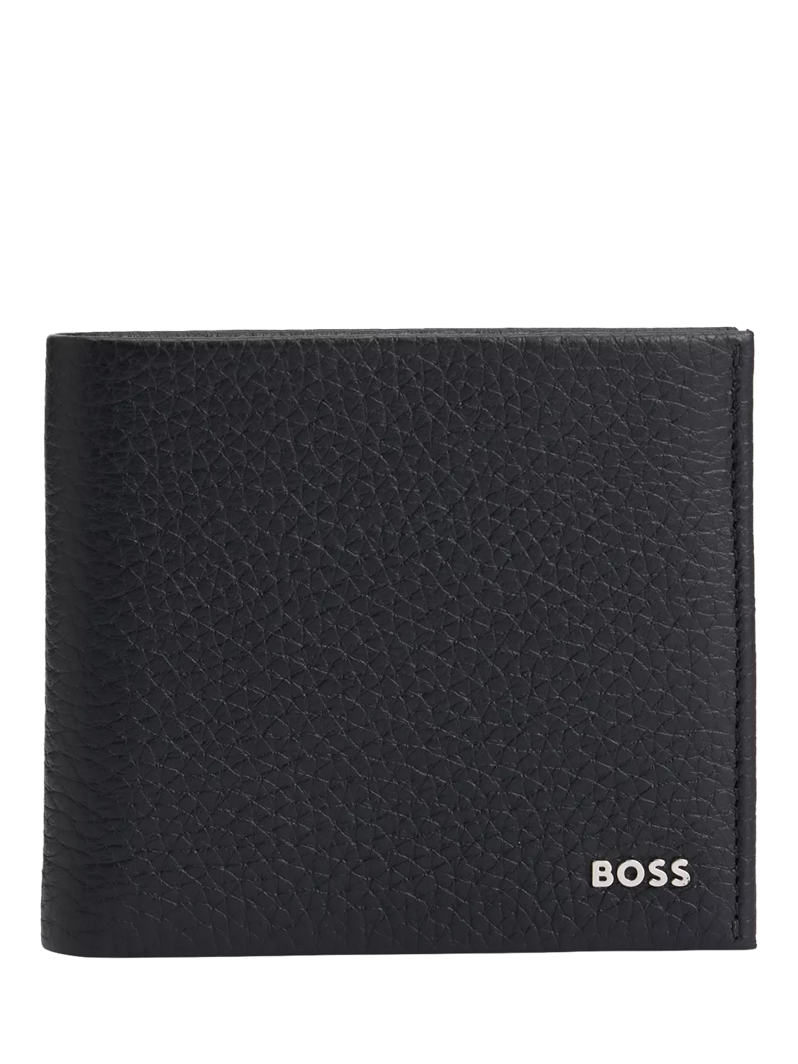 HUGO BOSS black leather bifold wallet, imported from the UK