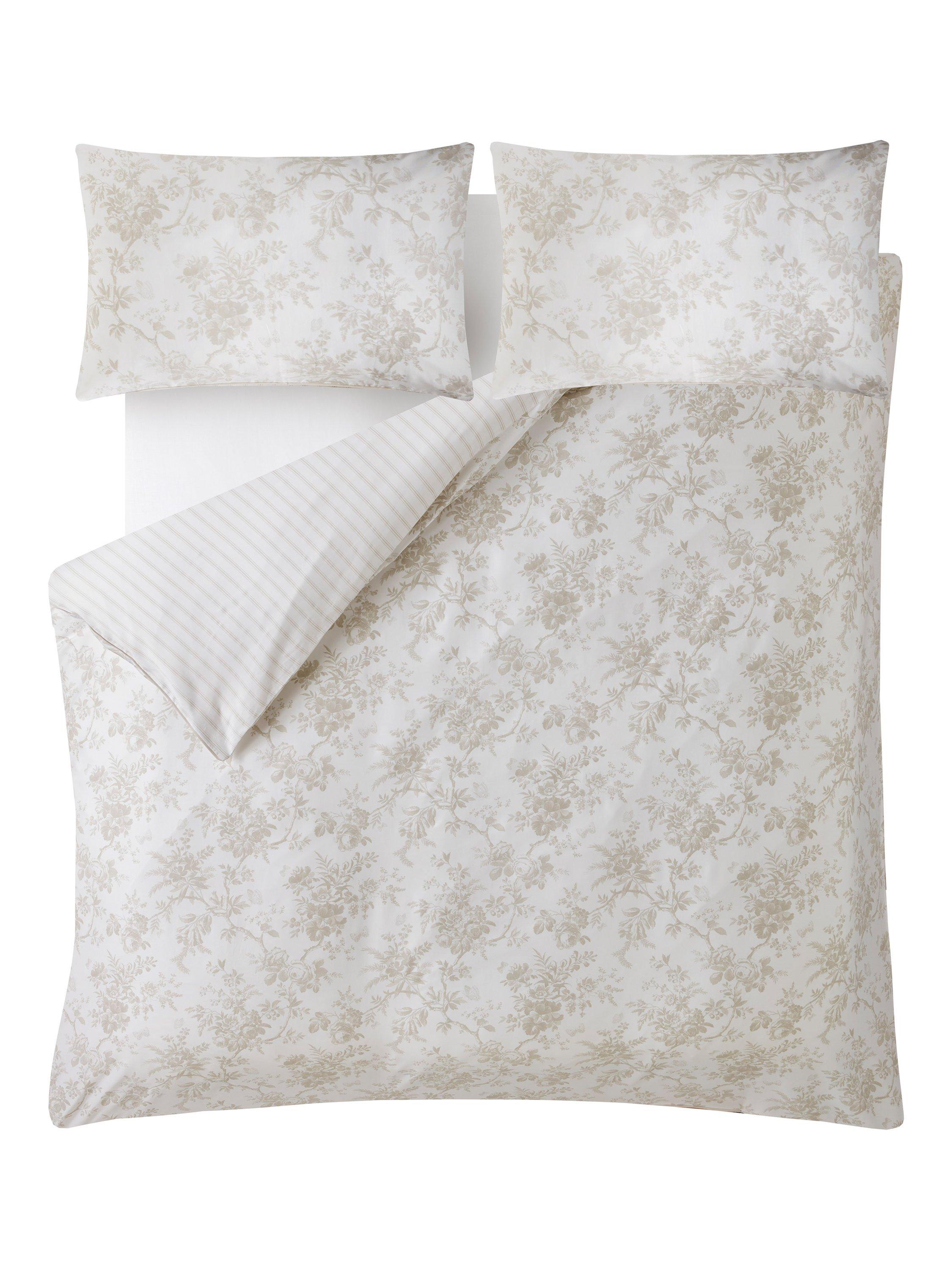 Laura Ashley Walled Garden duvet cover set in Dove Grey, UK version