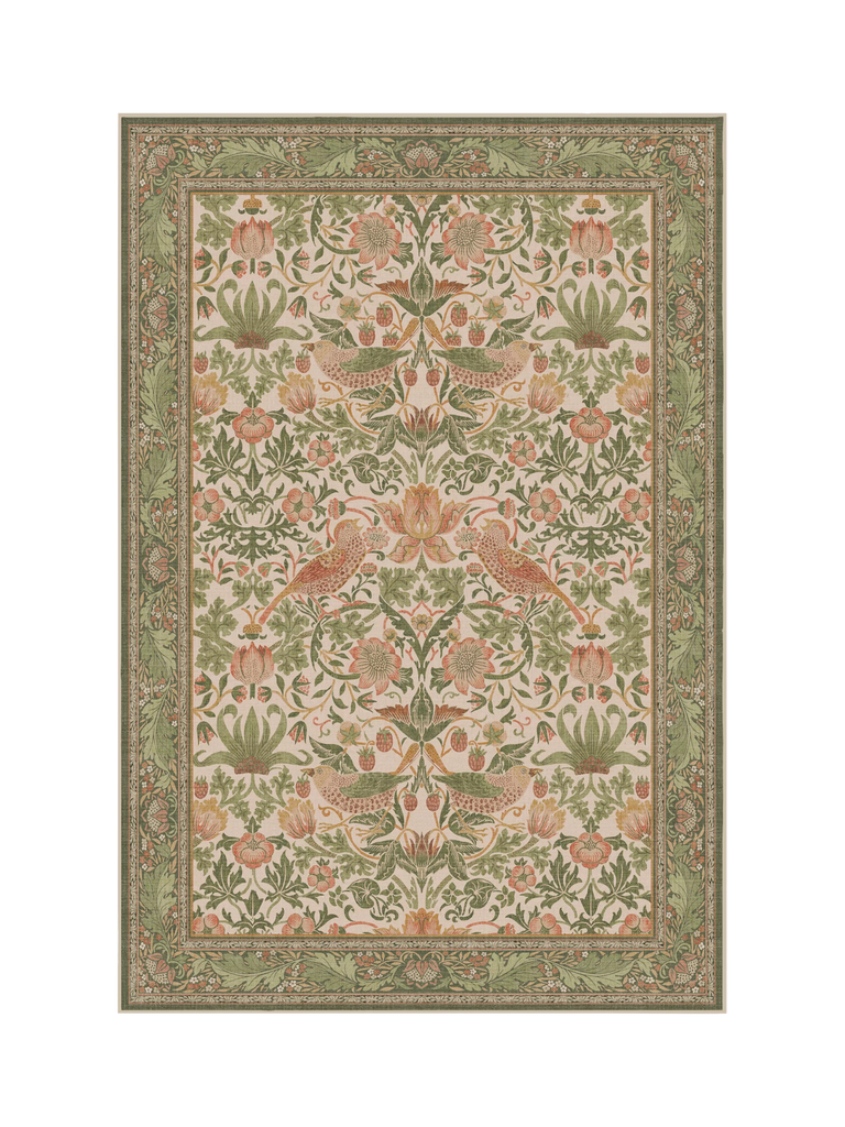 Ruggable x Morris & Co. Strawberry Thief Rug