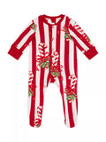 Chelsea Peers Baby Christmas Sleepsuit, Red/Multi