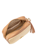 Hay Life straw camera bag natural brown crossbody, UK version