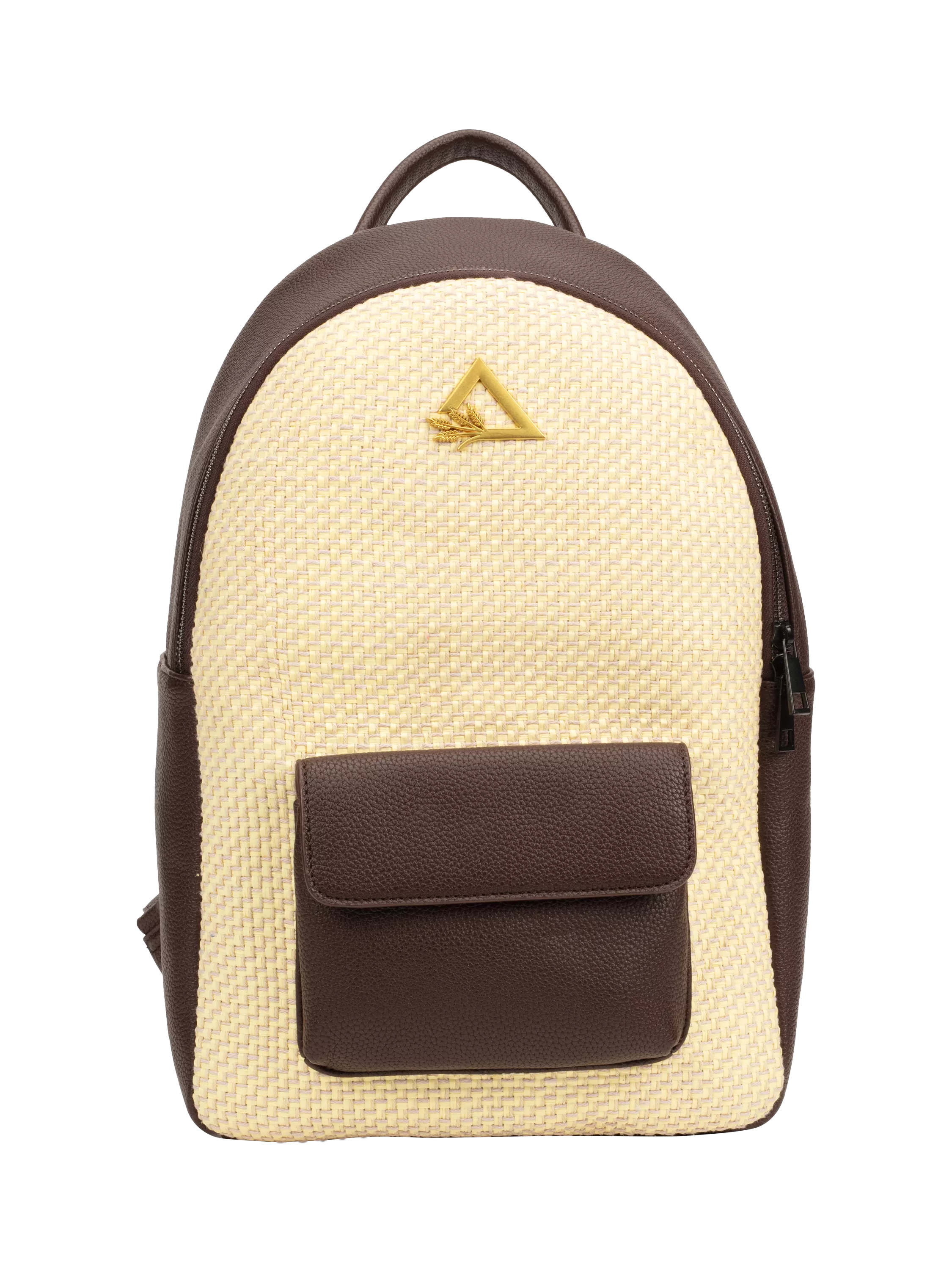 Hay Life Straw Backpack Dark Brown Natural, UK version