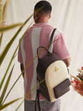 Hay Life Straw Backpack Dark Brown Natural, UK version