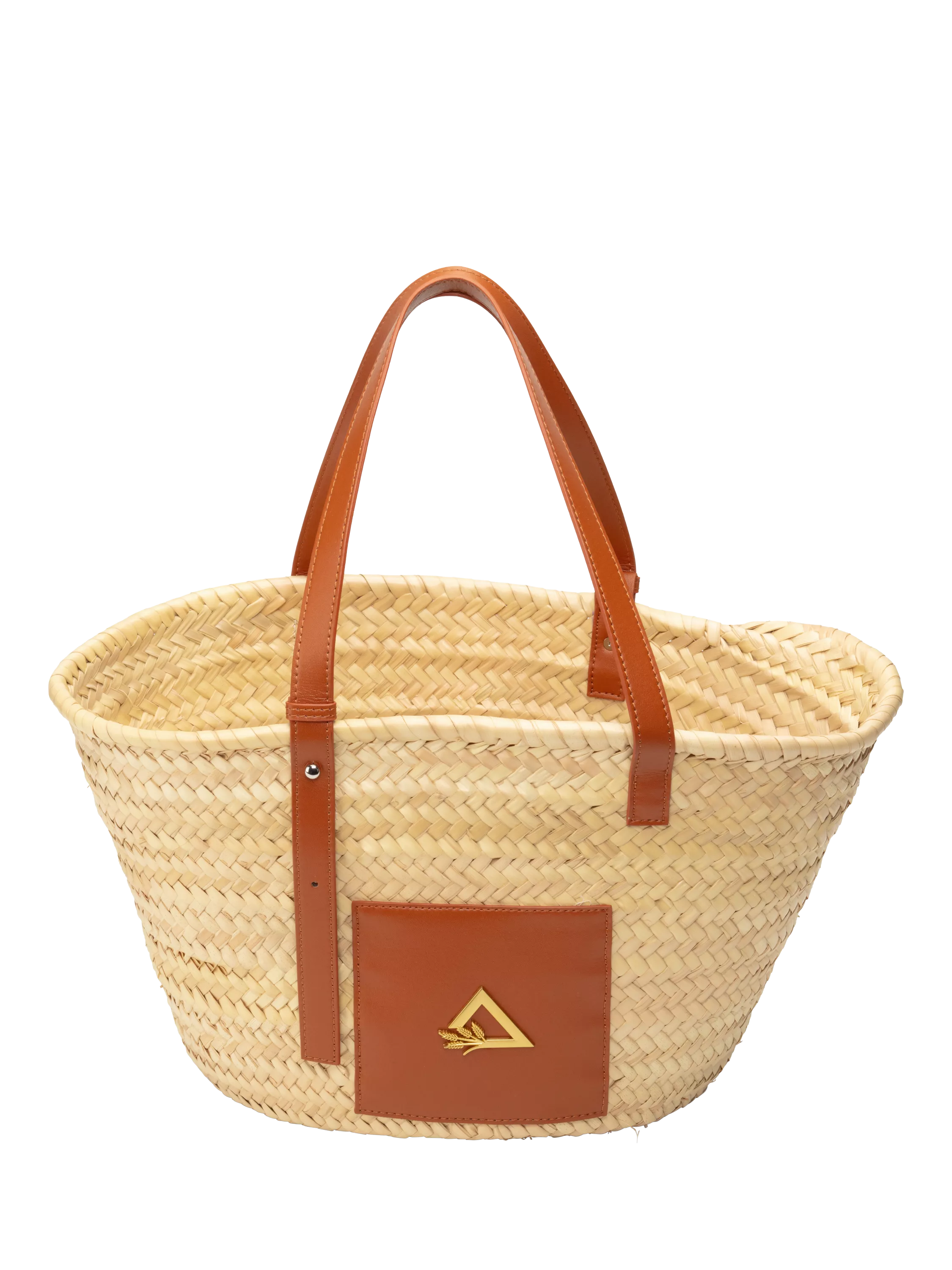 Hay Life straw tote bag natural palm grass, UK version
