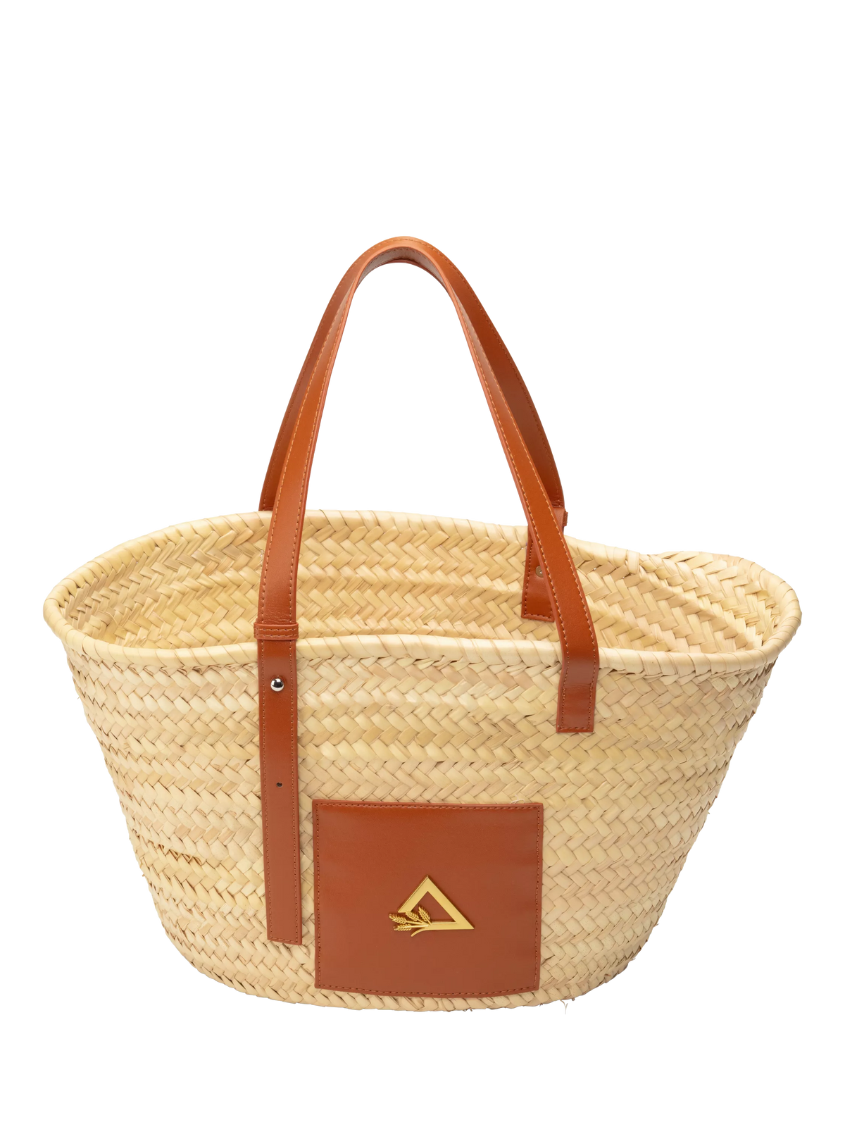 Hay Life straw tote bag natural palm grass, UK version