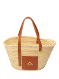 Hay Life straw tote bag natural palm grass, UK version