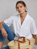 Hay Life straw tote bag natural palm grass, UK version