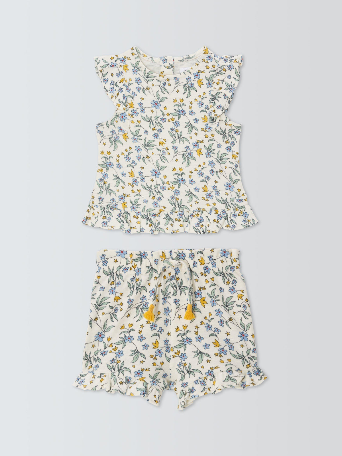 Baby Beach Ruffle Floral Pyjamas