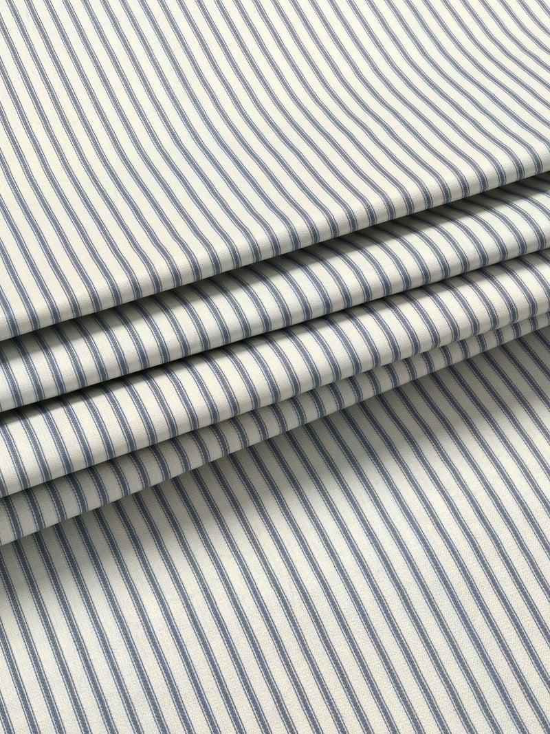 John Lewis ticking stripe pencil pleat curtains 137cm, UK version