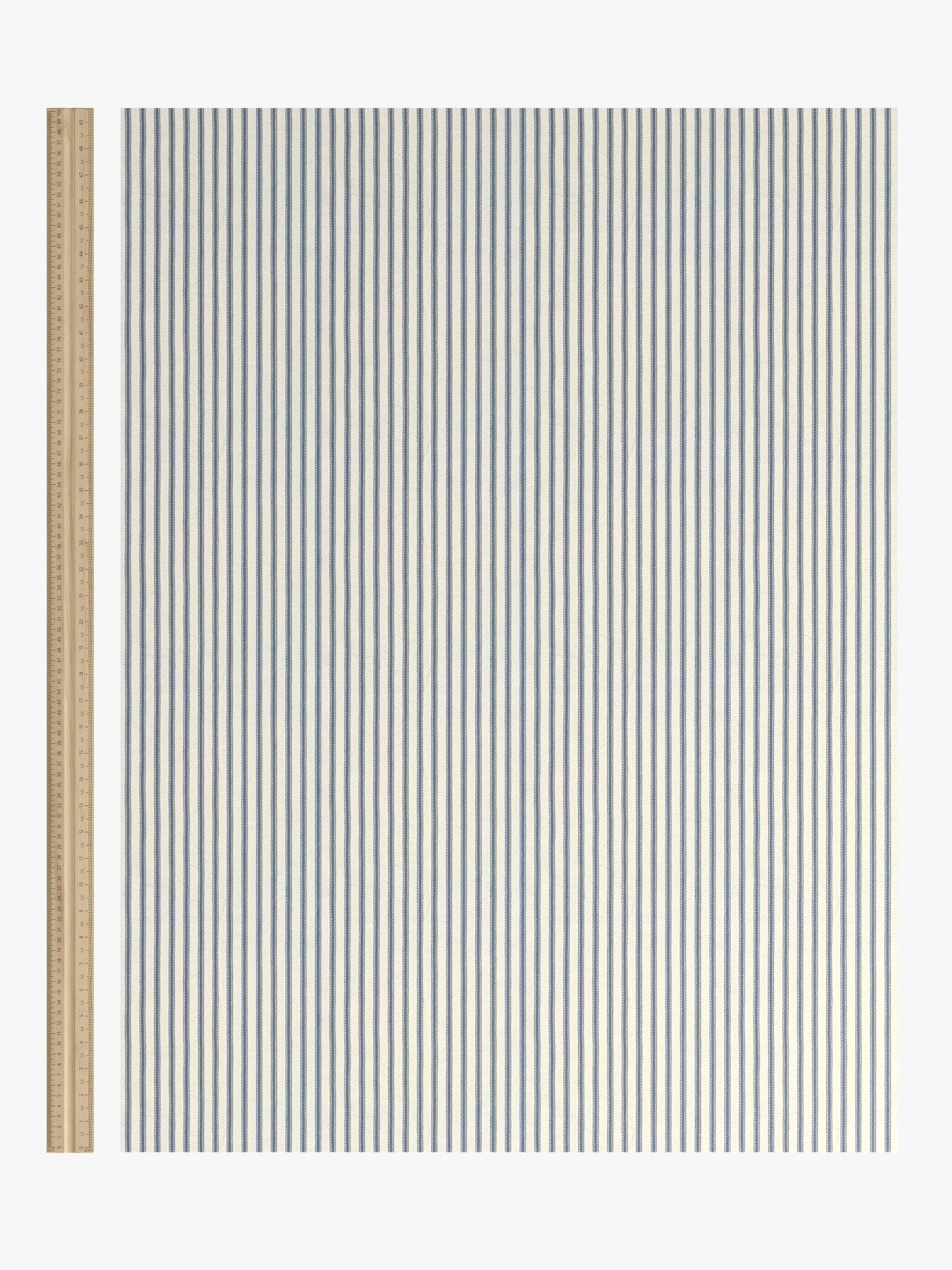 John Lewis ticking stripe pencil pleat curtains 137cm, UK version