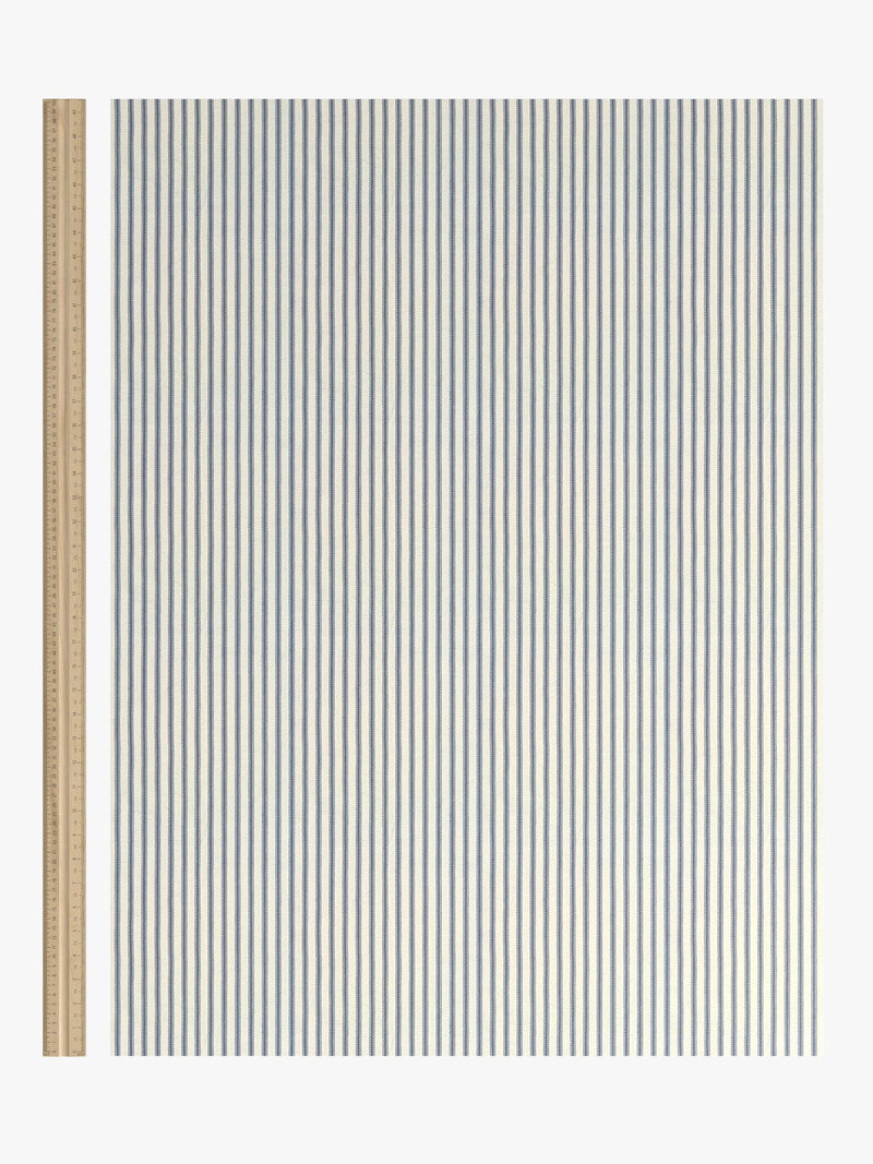 John Lewis ticking stripe pencil pleat curtains 137cm, UK version